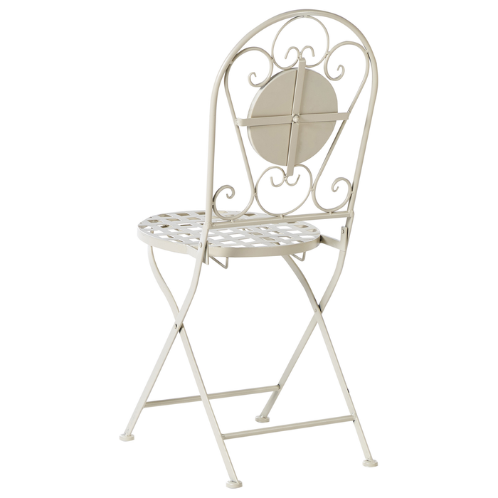 Beliani - SPELLO - Tuinstoel set van 2 - Wit - Metaal