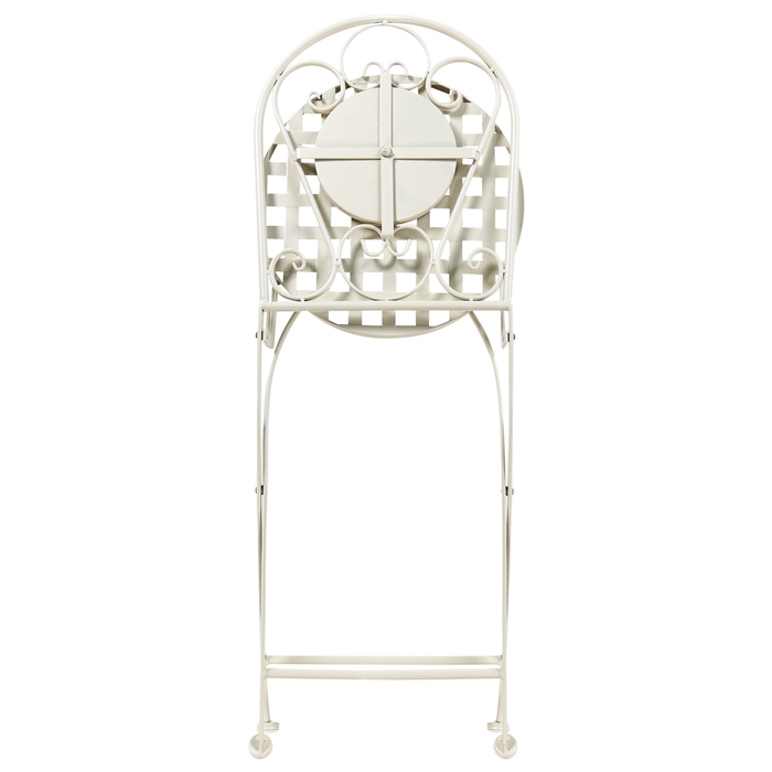 Beliani - SPELLO - Tuinstoel set van 2 - Wit - Metaal