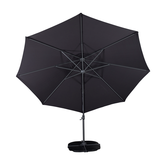 Nest outdoor Brandon Zweefparasol Zwart Ø 350 cm