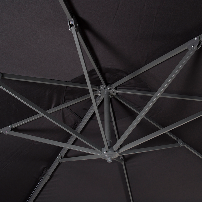 Nest outdoor Brandon Zweefparasol Zwart Ø 350 cm