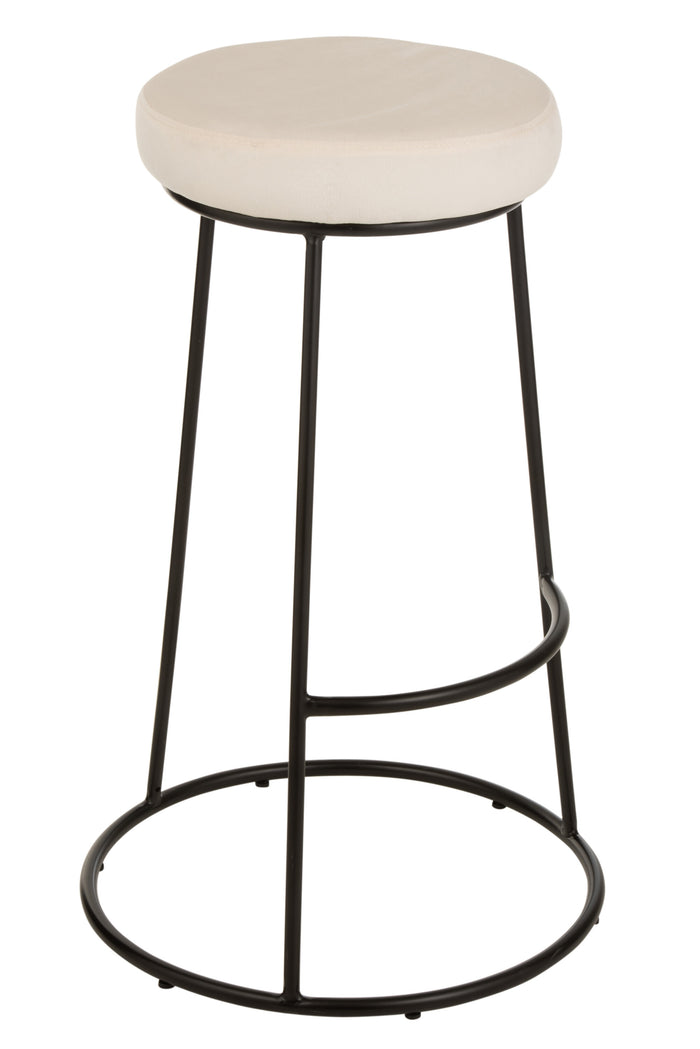 Zitting | Textiel | Wit | 34x34x (h)7.5 Cm