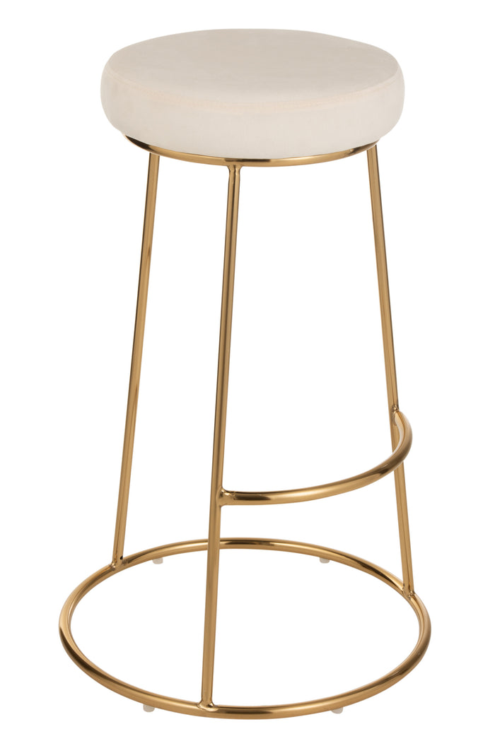 Zitting | Textiel | Wit | 34x34x (h)7.5 Cm