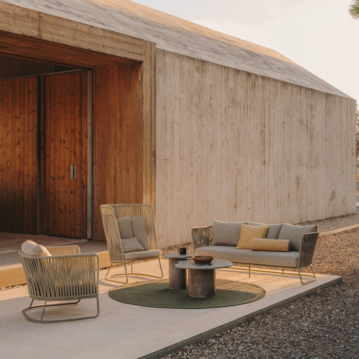 Kave Home - Salontafel Macarella van cement 83 x 77 cm