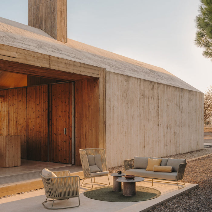 Kave Home - Salontafel Macarella van cement 83 x 77 cm