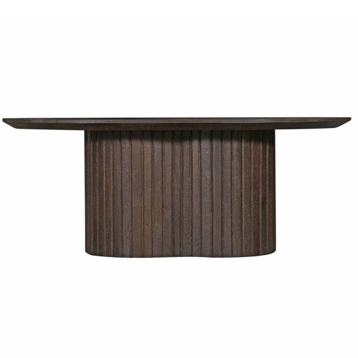 Giga Meubel - Salontafel Ovaal 90cm - Donkerbruin Mangohout - Ava