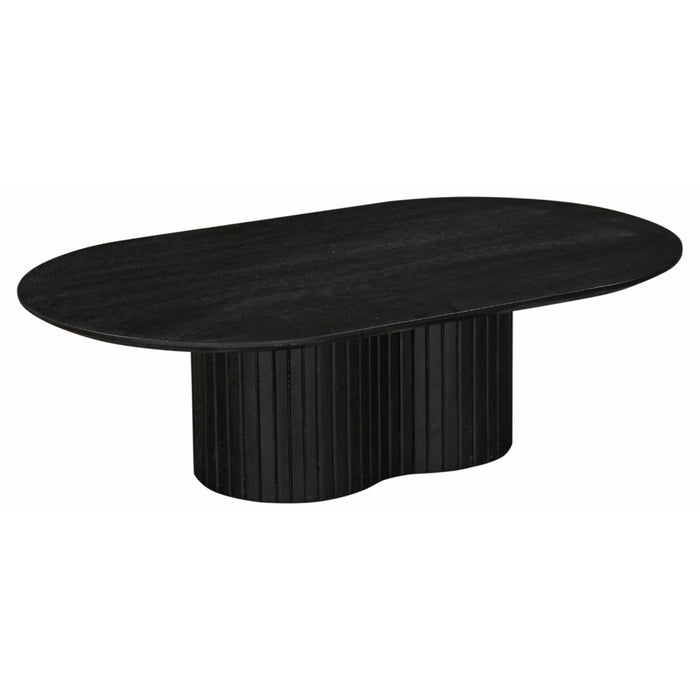 Giga Meubel - Salontafel Ovaal 120cm - Zwart Mangohout - Ava