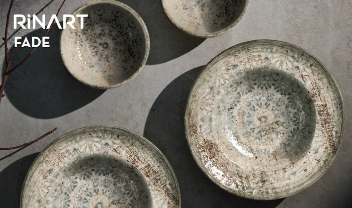 Rinart Pizzabord - Fade - Porselein - 32 cm - set van 2