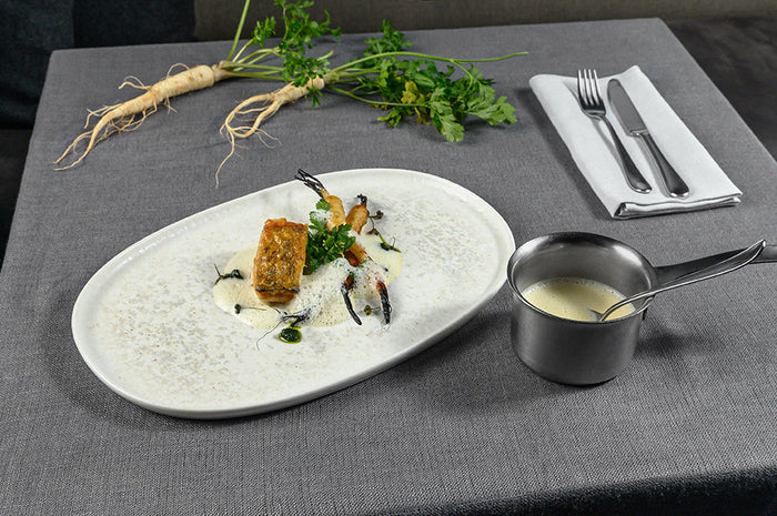 Bonna Serveerschaal - Lunar White - Porselein - 34 cm - set van 2