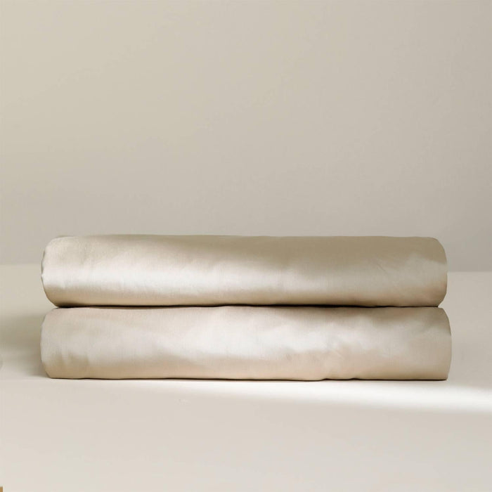 Damai Laken Biologisch Katoen Satijn - taupe