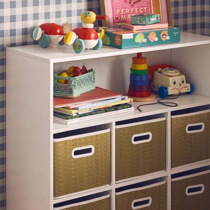 sweeek - Kinderopbergmeubel met 6 plantenvezelmanden
