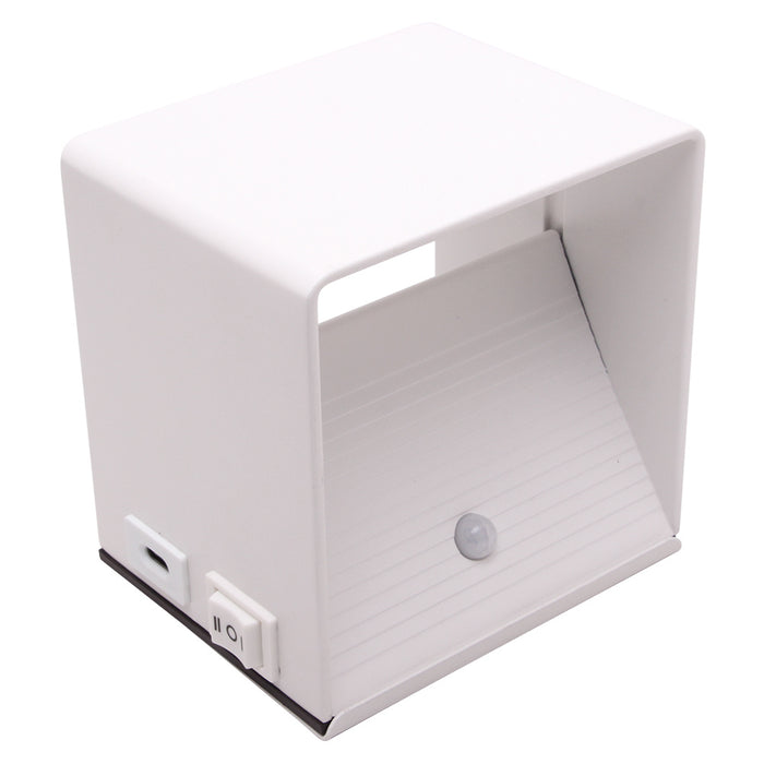 LT-Luce Oplaadbare Wandlamp Wit Accu Led 7 Watt USB Magneet 2700K