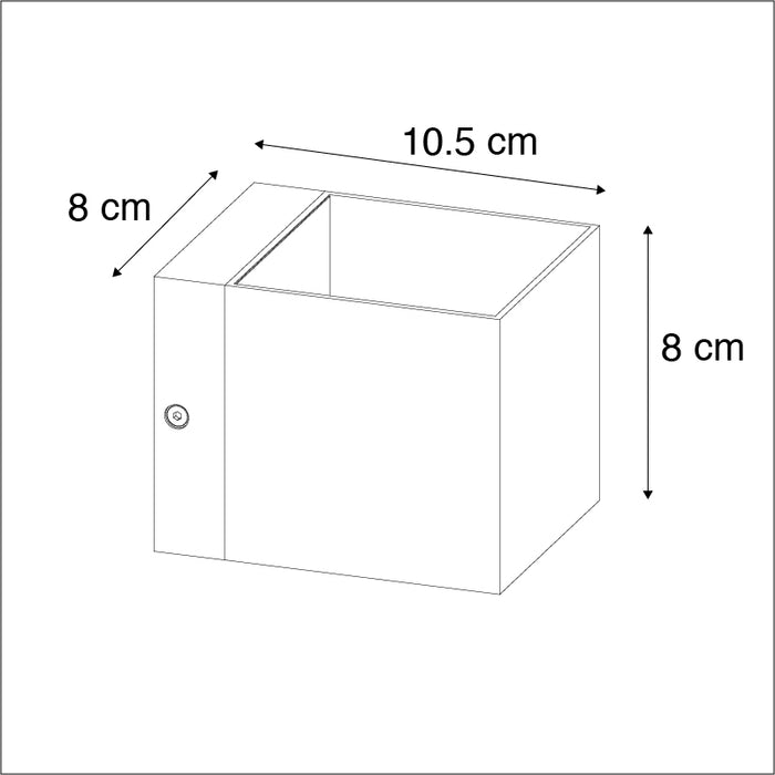 QAZQA Moderne wandlamp donkergrijs - Transfer