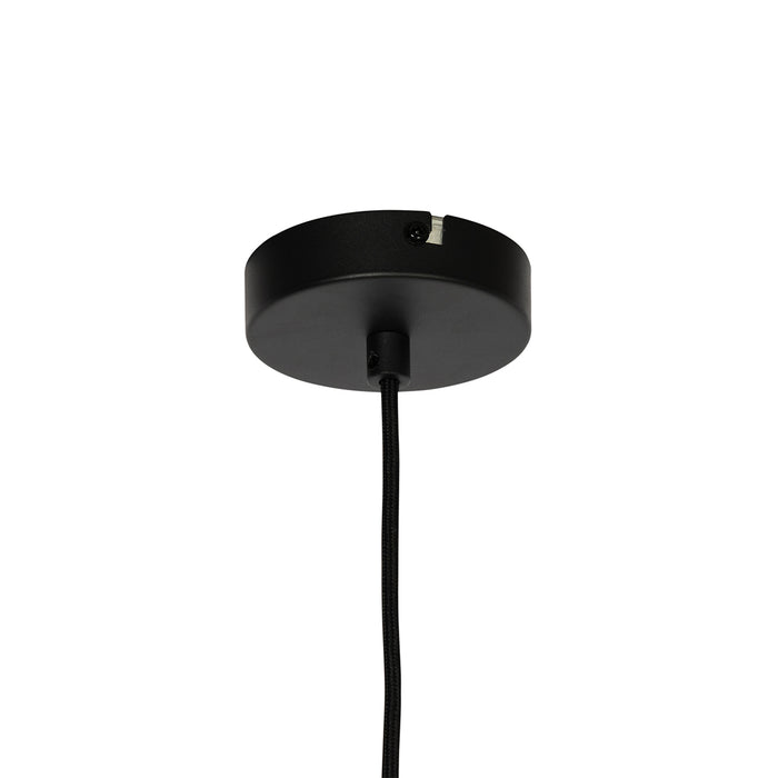 QAZQA Moderne hanglamp zwart met smoke glas - Drop