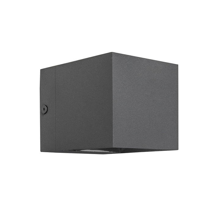 QAZQA Moderne wandlamp donkergrijs - Transfer