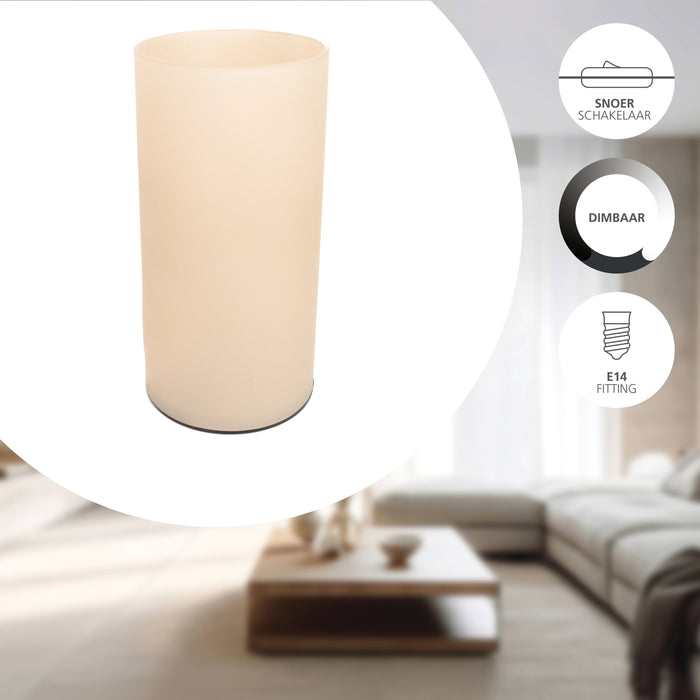 EGLO Geo Tafellamp - E14 - 20 cm - Zandkleur|Beige