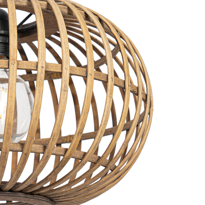 QAZQA Oosterse hanglamp bamboe 2-lichts - Amira