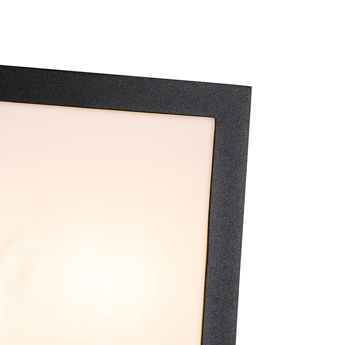 QAZQA Moderne buiten wandlamp zwart 2-lichts IP44 - Jeffrey