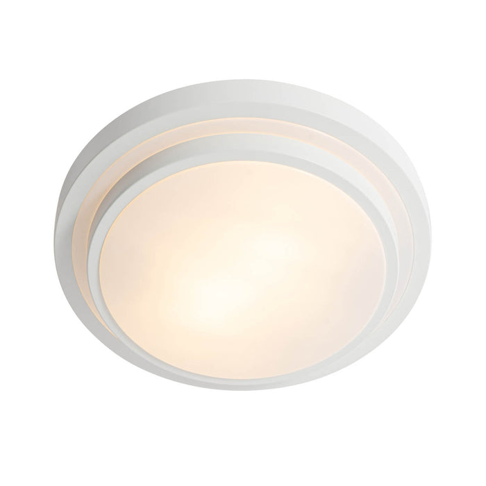 QAZQA Moderne plafondlamp wit 35 cm IP44 - Walden