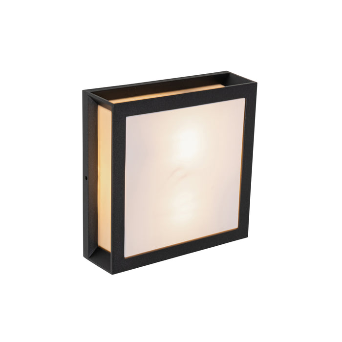 QAZQA Moderne buiten wandlamp zwart 2-lichts IP44 - Jeffrey