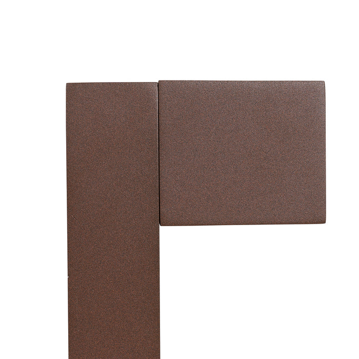 QAZQA Industriële staande buitenlamp roestbruin 80 cm IP44 - Baleno