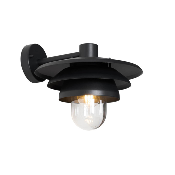QAZQA Design buiten wandlamp zwart IP44 - Morty