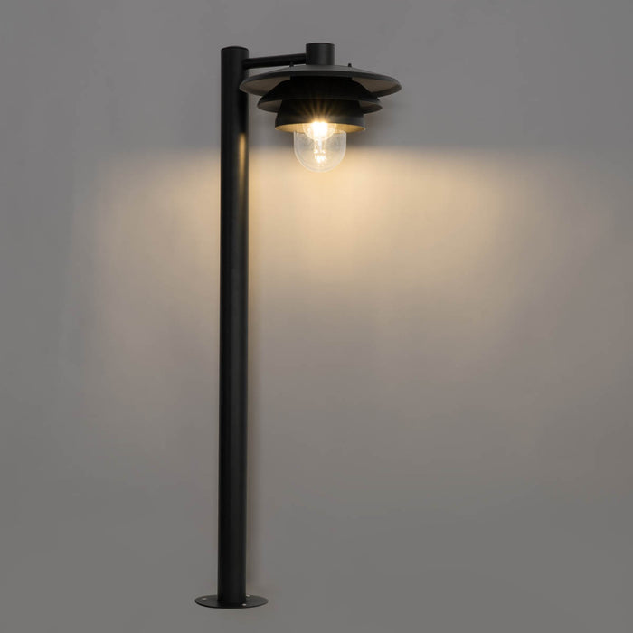 QAZQA Design buiten paaltje zwart 100 cm IP44 - Morty