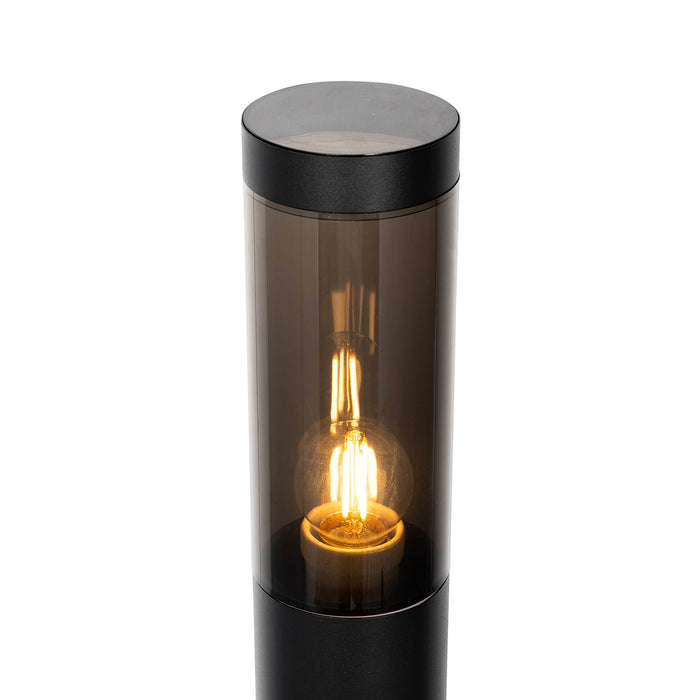 QAZQA Moderne buitenlamp paal zwart 45 cm IP44 - Rox