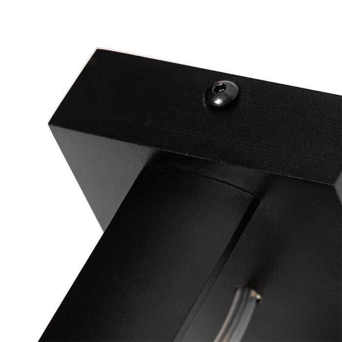 QAZQA Moderne plafondspot zwart draai- en kantelbaar GU10 50mm -