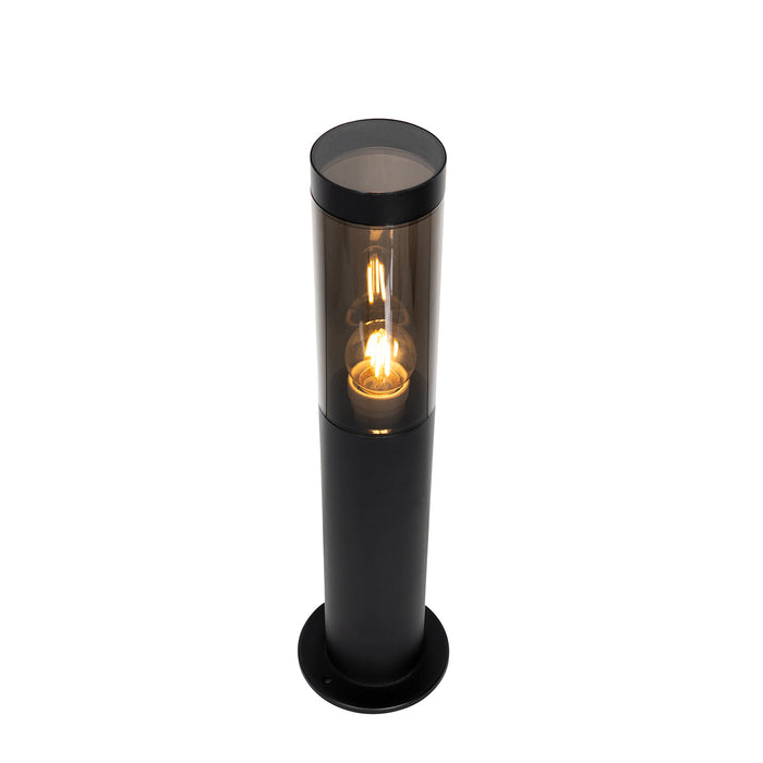 QAZQA Moderne buitenlamp paal zwart 45 cm IP44 - Rox
