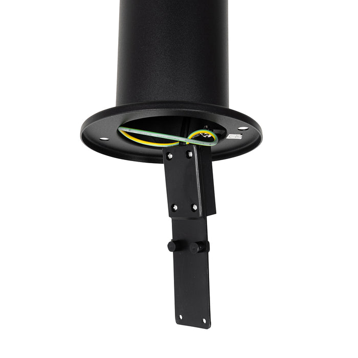 QAZQA Moderne buitenlamp paal zwart 45 cm IP44 - Rox