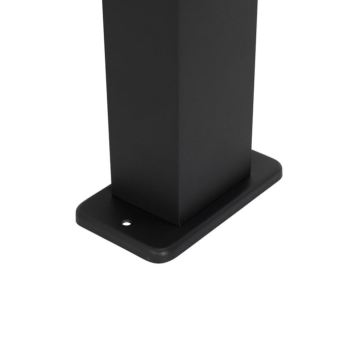 QAZQA Industriële staande buitenlamp zwart 80 cm IP44 - Baleno