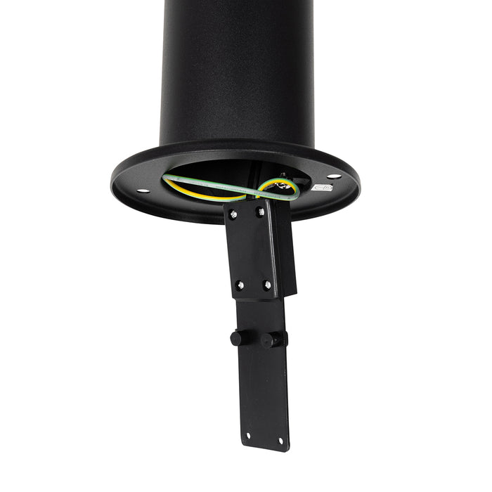 QAZQA Moderne buitenlamp paal zwart 80 cm IP44 - Rox