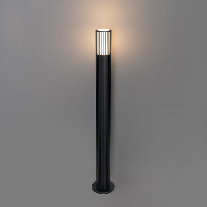 QAZQA Design buiten paaltje zwart 80 cm IP44 - Boris