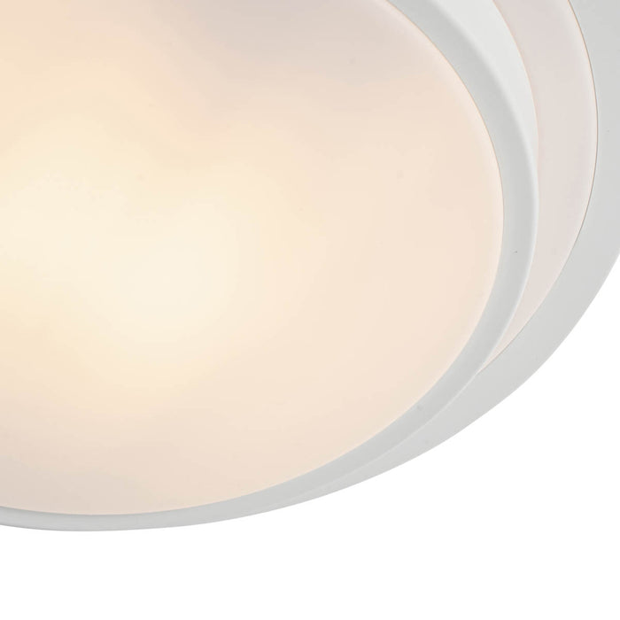 QAZQA Moderne plafondlamp wit 25 cm IP44 - Walden