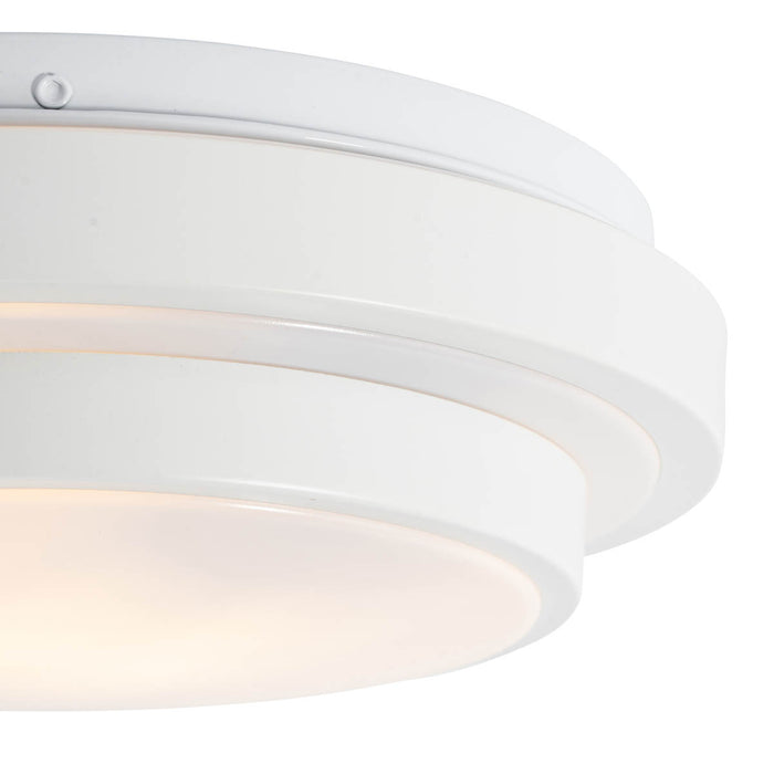 QAZQA Moderne plafondlamp wit 25 cm IP44 - Walden