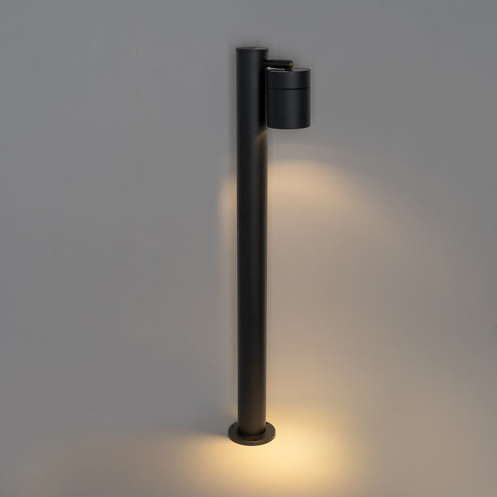 QAZQA Staande buitenlamp zwart 80 cm AR70 verstelbaar IP44 - Solo