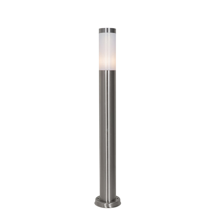 QAZQA Moderne buitenlamp paal staal met opaal 80 cm IP44 - Rox