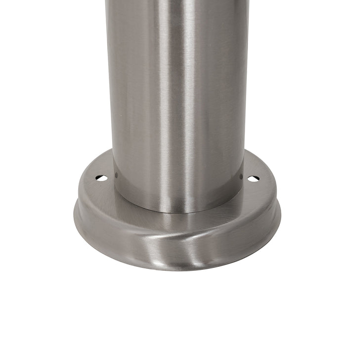 QAZQA Moderne buitenlamp paal staal met opaal 80 cm IP44 - Rox