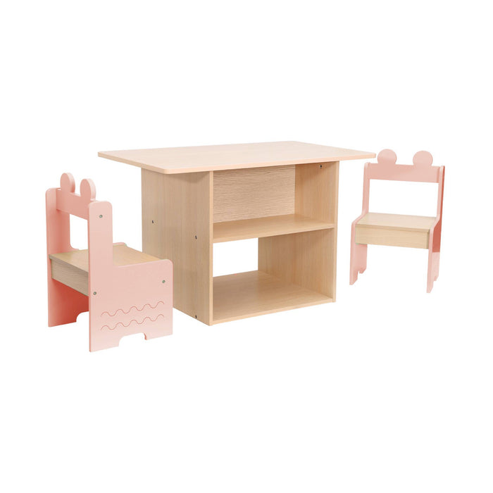 sweeek - Kindertafel + 2 stoelen, met planken