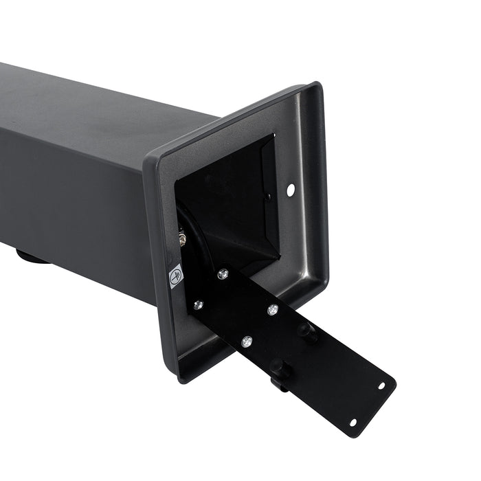 QAZQA Buitenlamp donkergrijs 45 cm met stopcontact IP44 - Malios