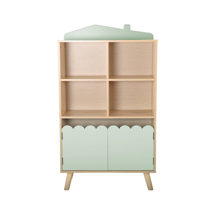 sweeek - Kinderboekenkast met 2 deuren en 4 planken