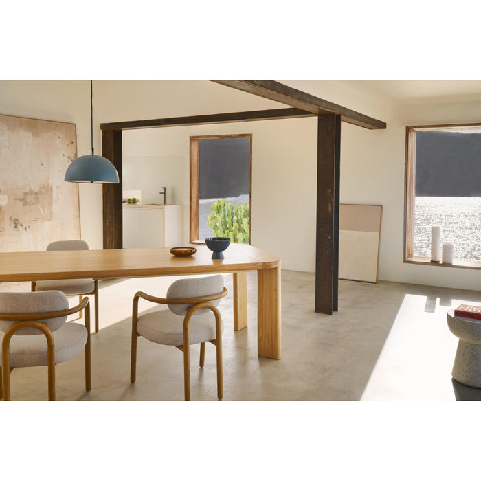 Kave Home - Abstract schilderij Silpa donkerbeige 200 x 120 cm