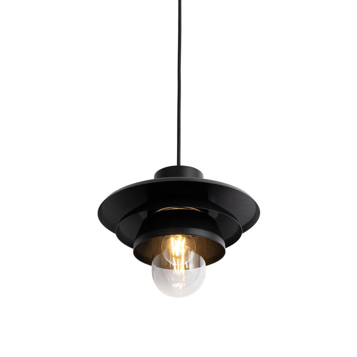 QAZQA Design buiten hanglamp zwart IP44 - Morty