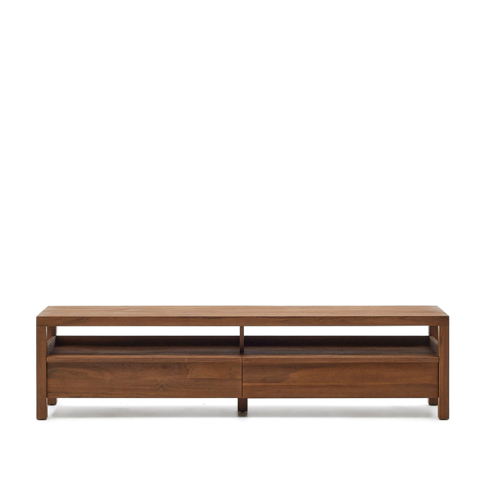 Kave Home - TV-meubel Sashi van massief teakhout 200 x 40 cm