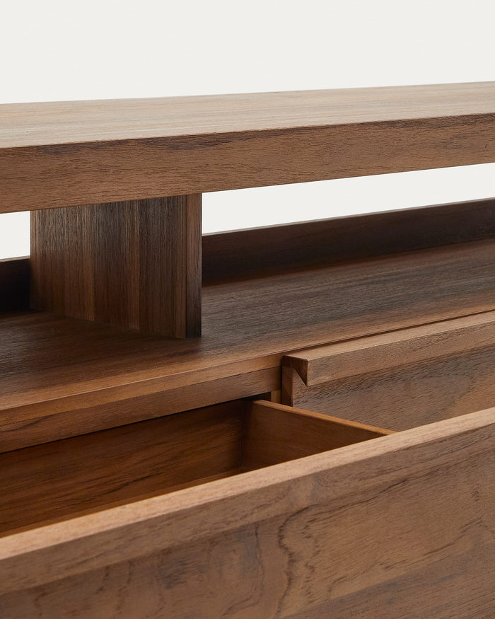 Kave Home - TV-meubel Sashi van massief teakhout 200 x 40 cm