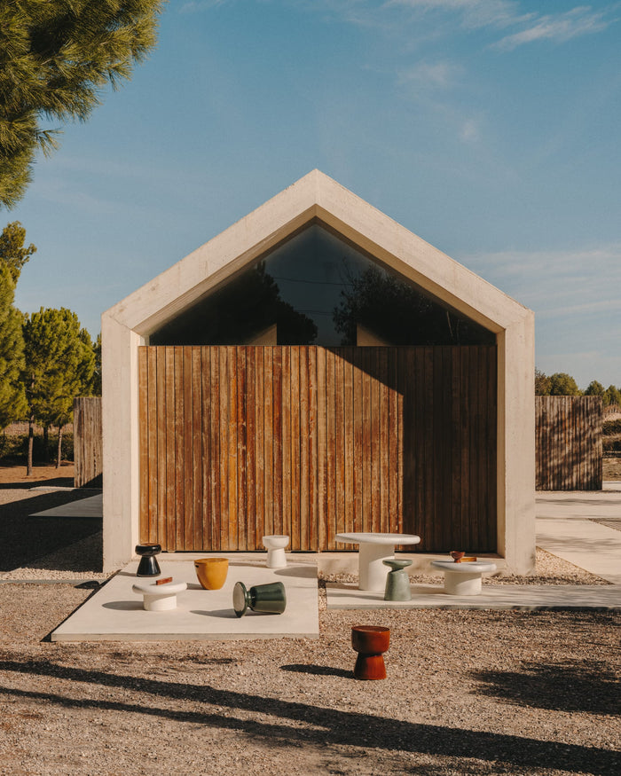 Kave Home - Bijzettafel Pada van wit terrazzo Ø 40 cm