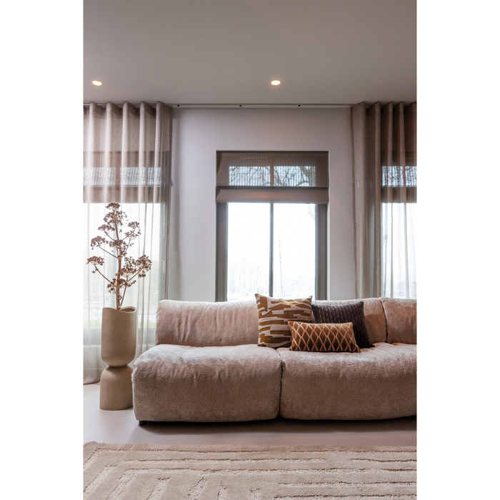 WOOOD vaas|plantenpot Mosi - Fiber Clay - Beige - 75x25 cm