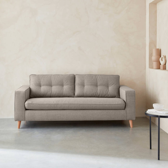 sweeek - 3-zits slaapbank met matras van 12 cm - Made in France