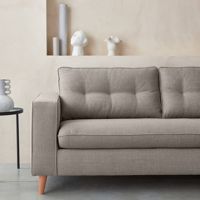 sweeek - 3-zits slaapbank met matras van 12 cm - Made in France