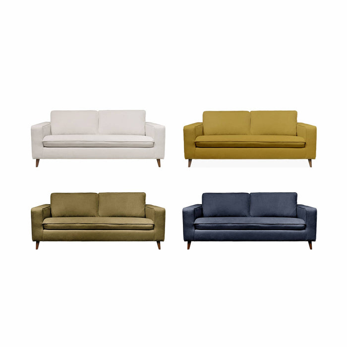 sweeek - 3-zits slaapbank met matras van 12 cm - Made in France